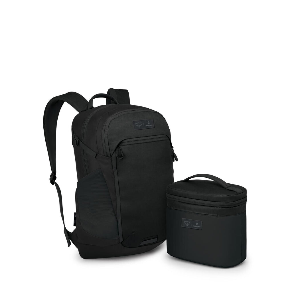 front image of the Osprey Hydro Flask Axis Lunch Bag in the color Black.