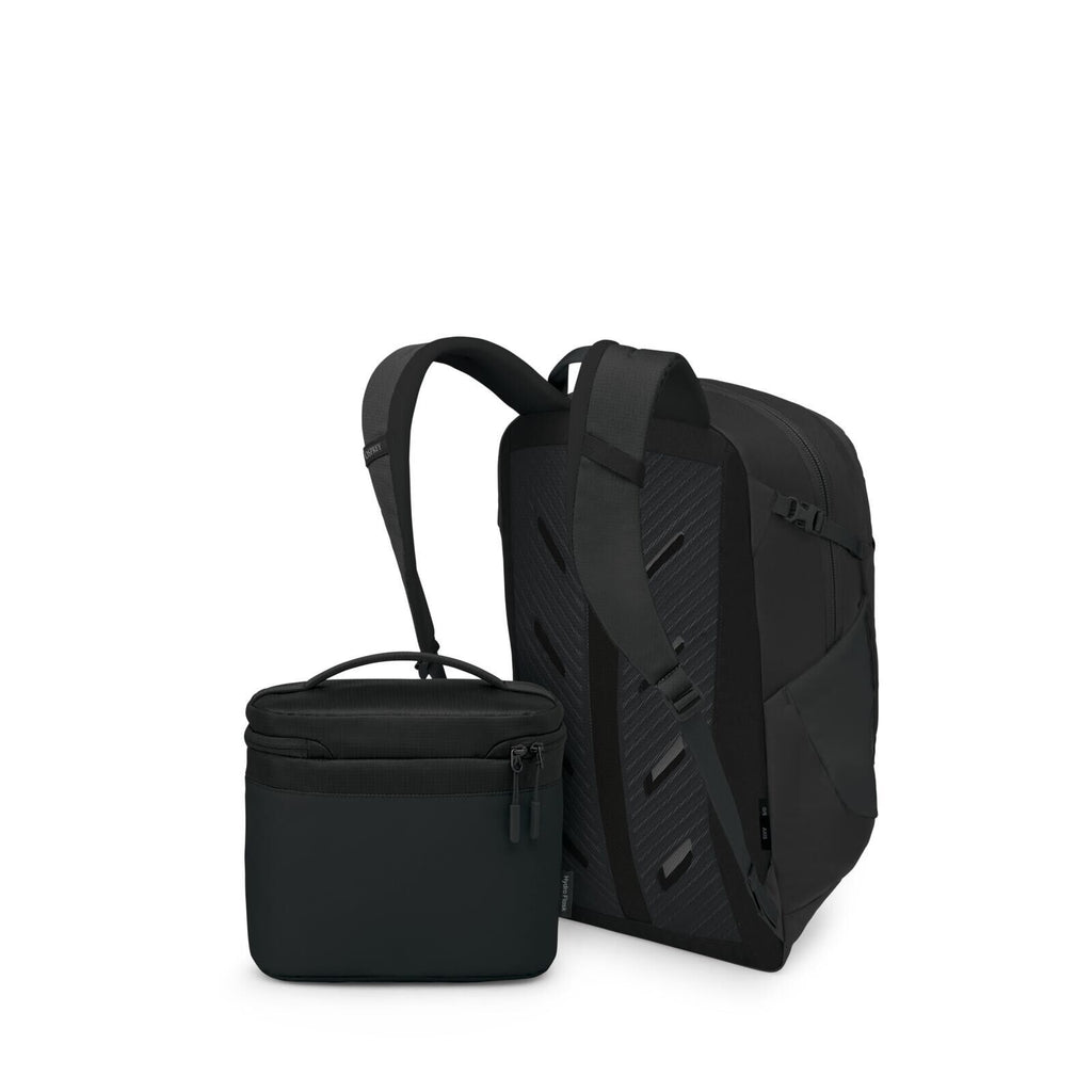 Sideback image of the Osprey Hydro Flask Axis Lunch Bag in the color Black.