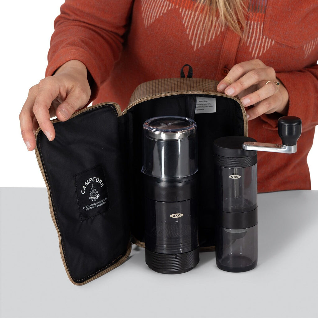 detailed image of the OXO campcore Coffee Brewing Set with Carry Case