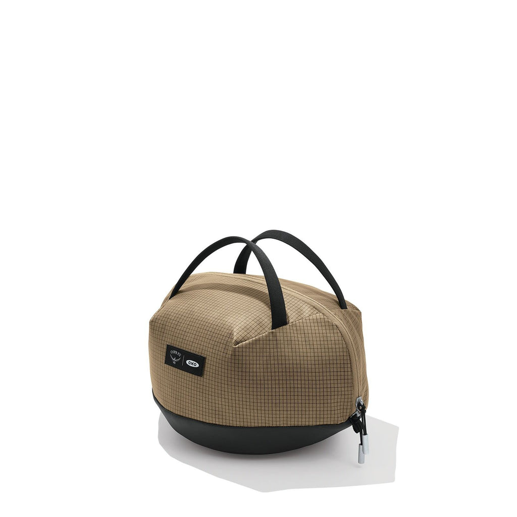 Side image of the Oxo Campcore Cookware Set with Travel Bag