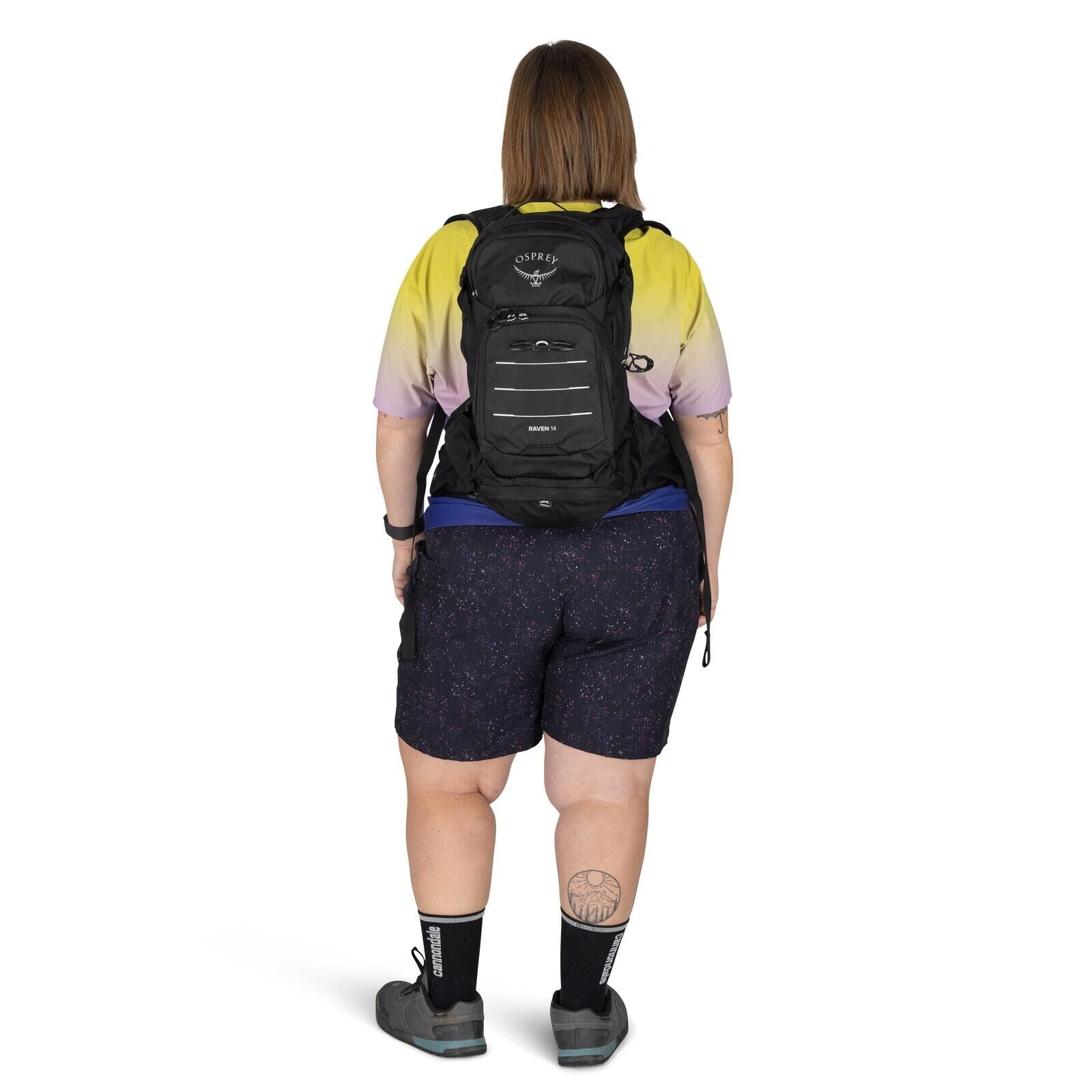 on-body image of the Raven 14 Extended Fit in the color black