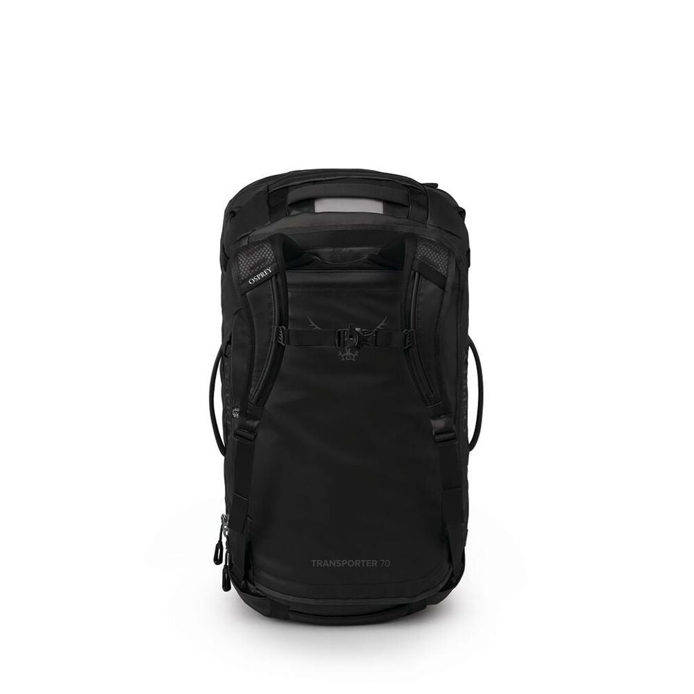 Back image of the Transporter Squffel 70 in the color Raven Black