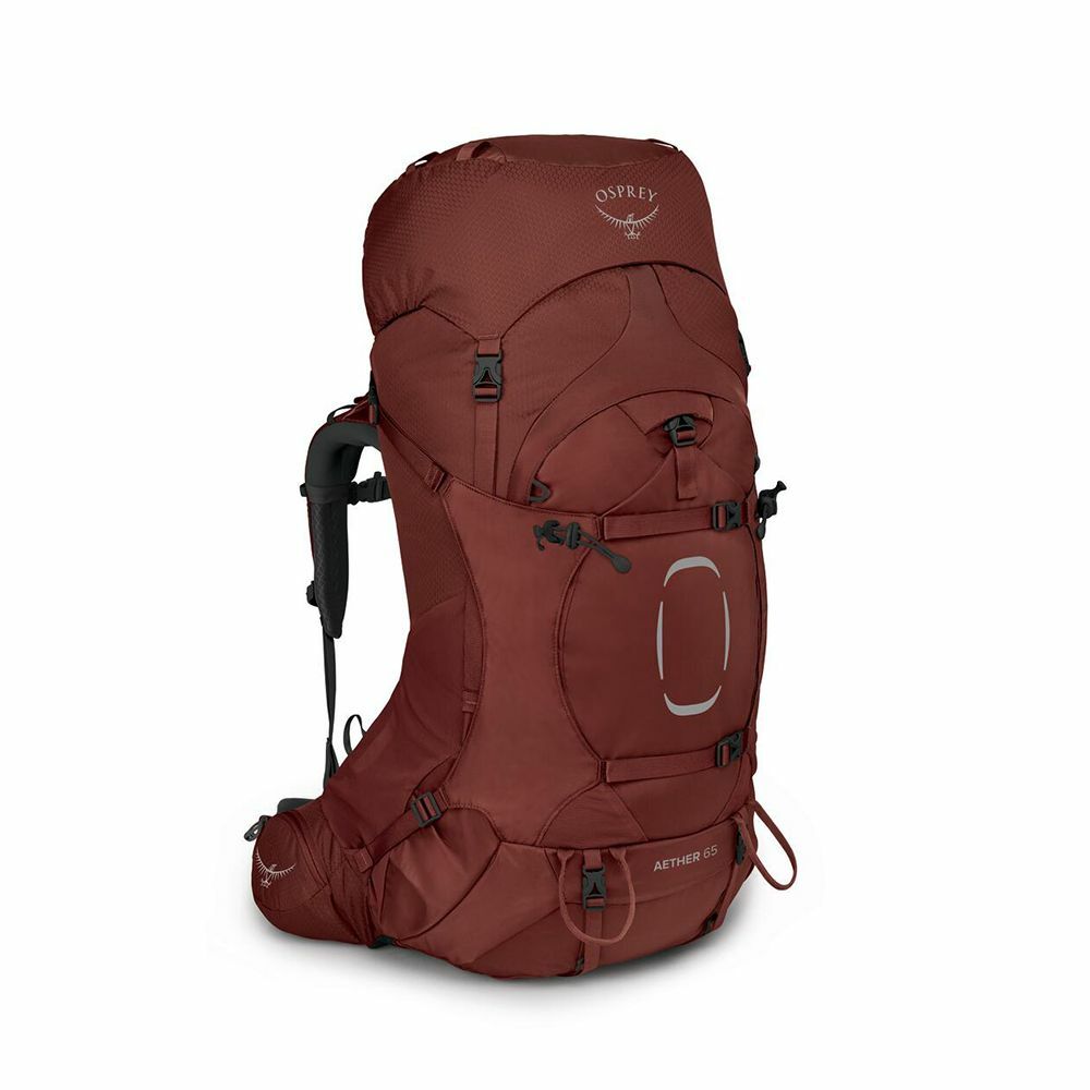 Side image of Aether 65 in the color Deep Acorn Red