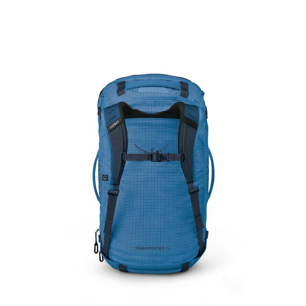 Back image of the Transporter Squffel 70 in the color Blue Flame