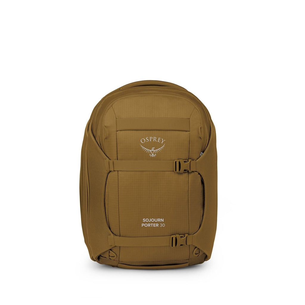 Front image of the Osprey Sojourn Porter Travel Pack 30 in the color Brindle Brown