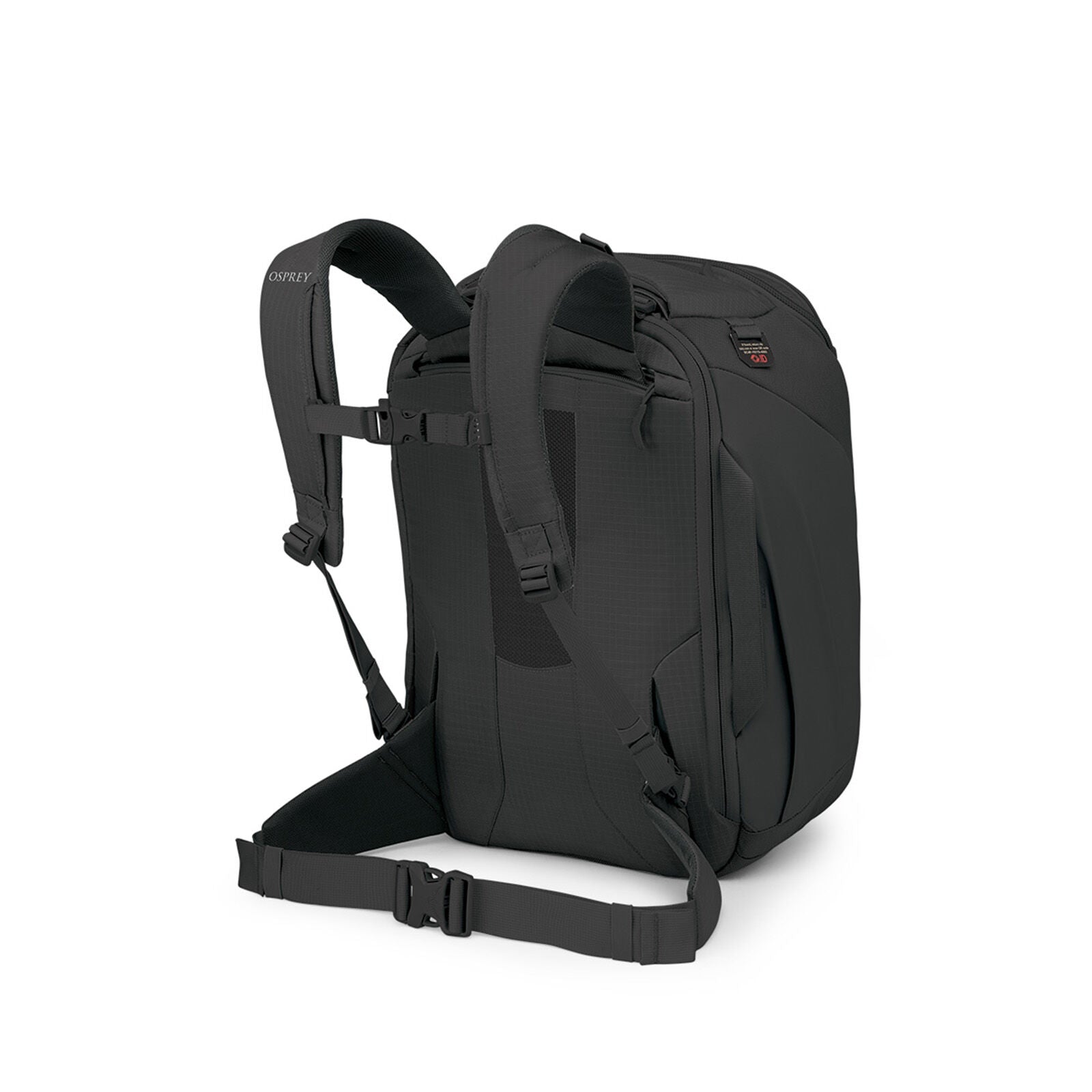 Sideback image of the Osprey Sojourn Porter Travel Pack 30 in the color Black