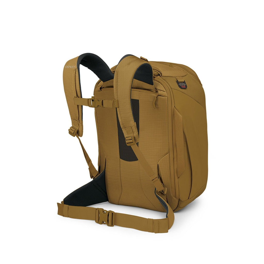 Sideback image of the Osprey Sojourn Porter Travel Pack 30 in the color Brindle Brown