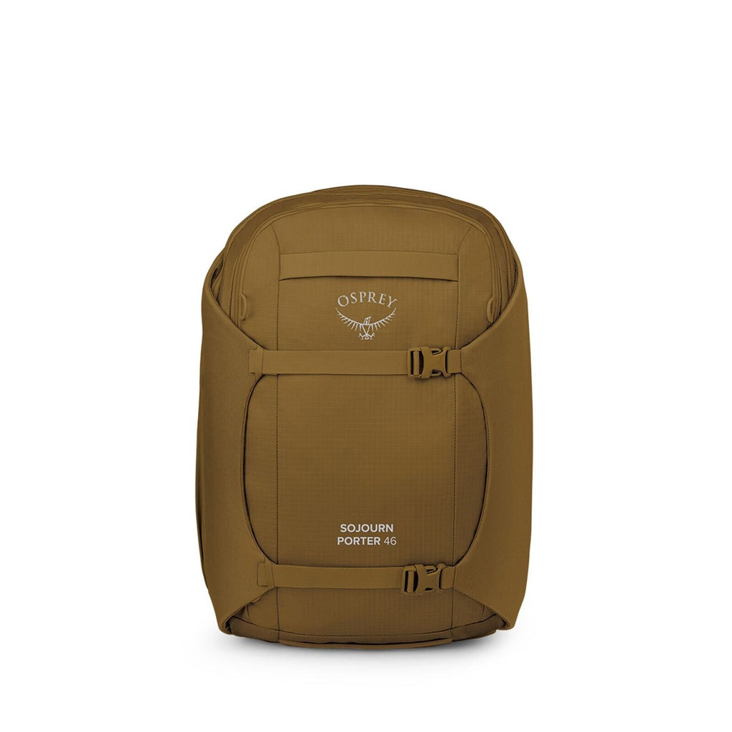 Front image of the Osprey Sojourn Porter Travel Pack 46 in the color Brindle Brown