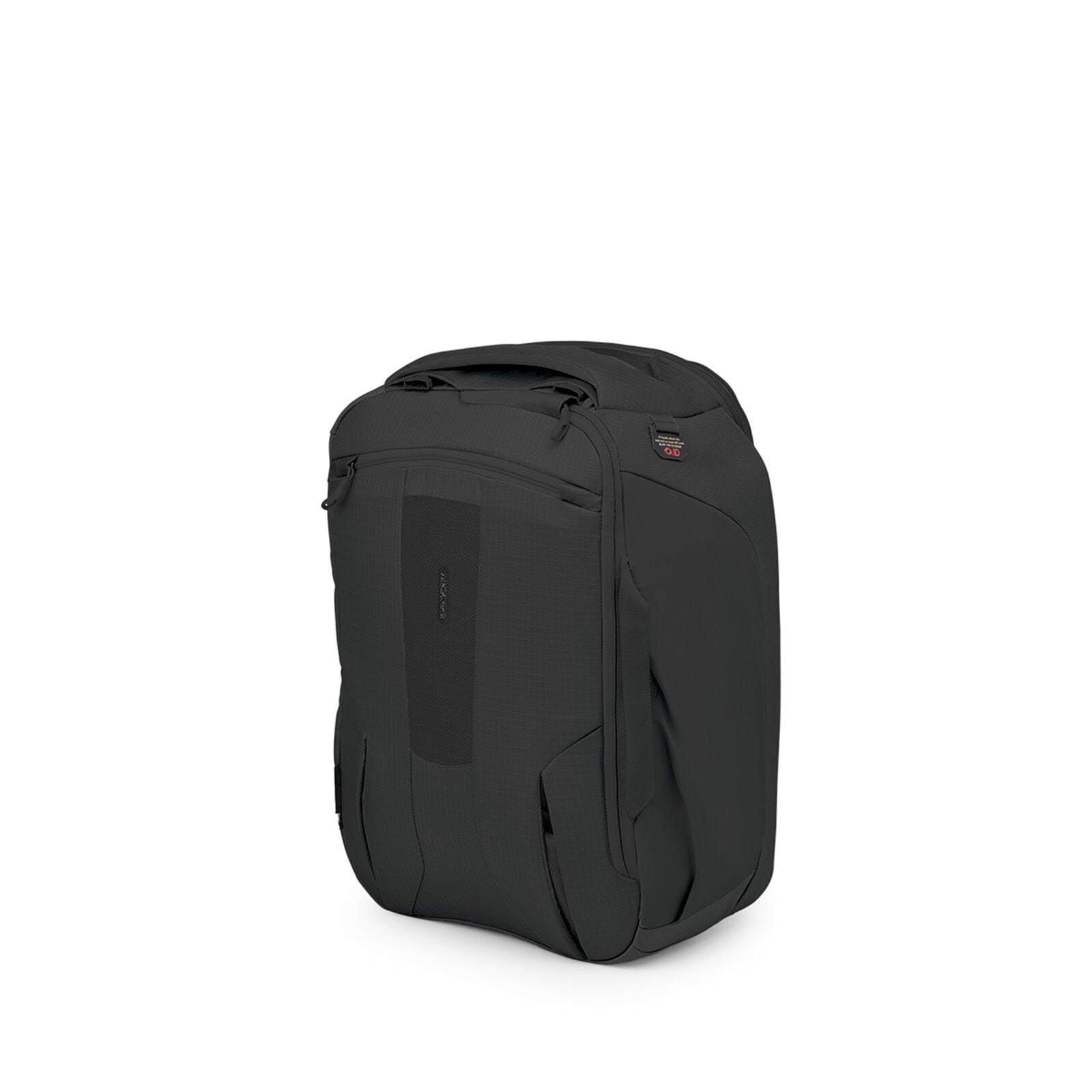 Sideback image of the Osprey Sojourn Porter Travel Pack 46 in the color Black