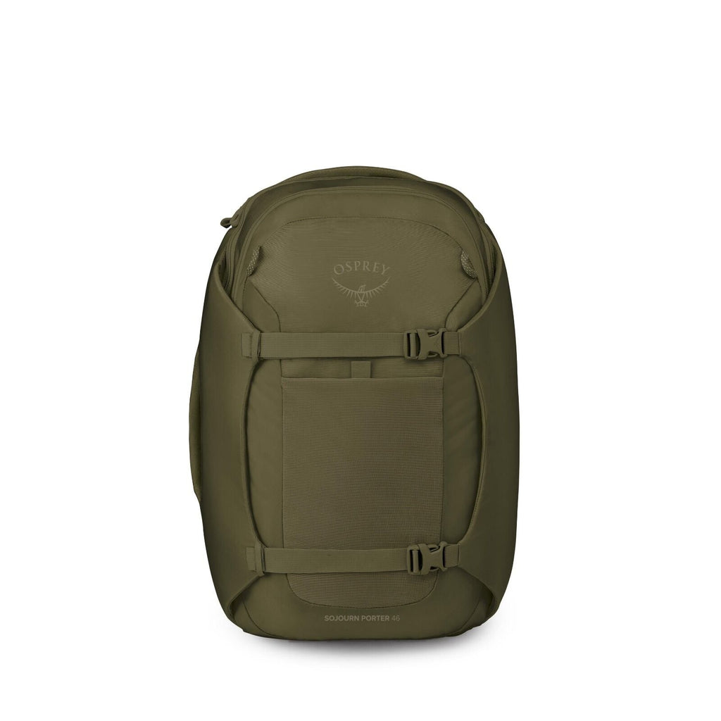 Front image of the Sojourn Porter 46 in the color Moss Green