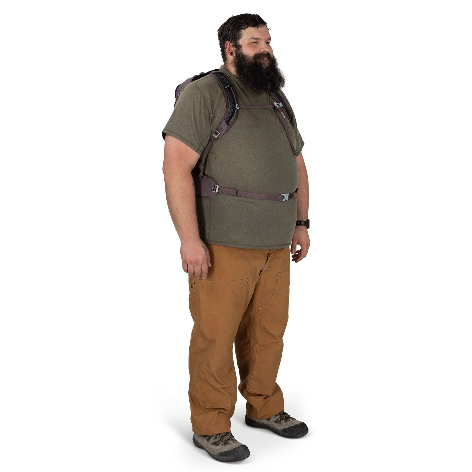 model wearing the Sportlite Extended Fit in the color Aubergine Purple