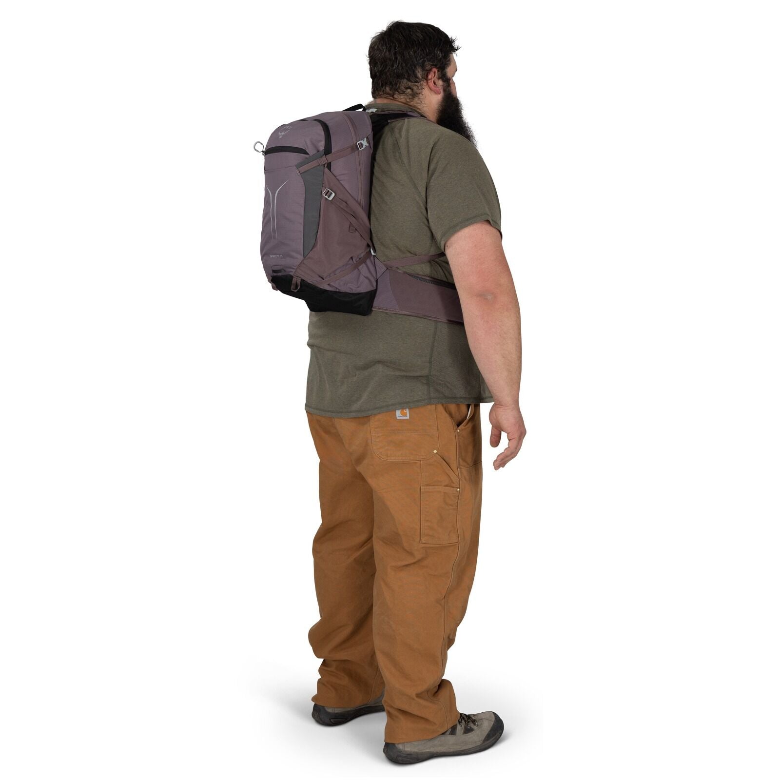 model wearing the Sportlite Extended Fit in the color Aubergine Purple