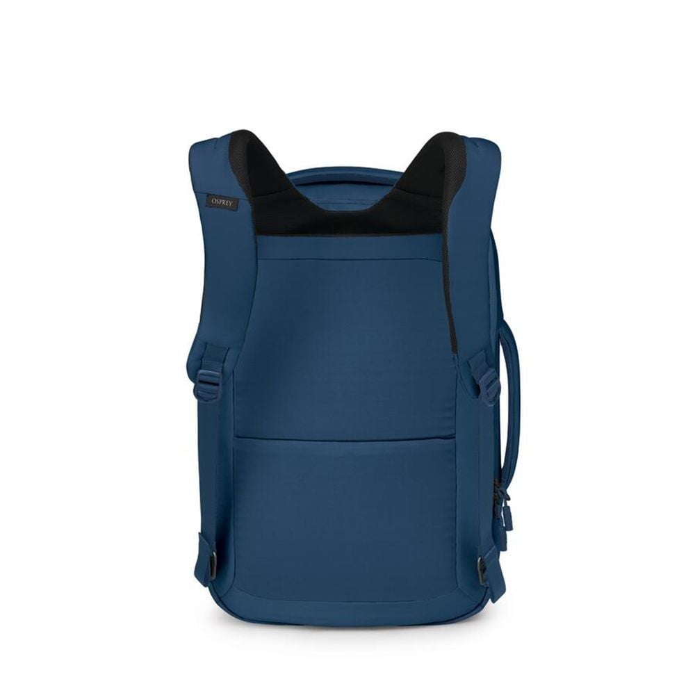 back image of the Aoede Briefpack in the color Antique Blue