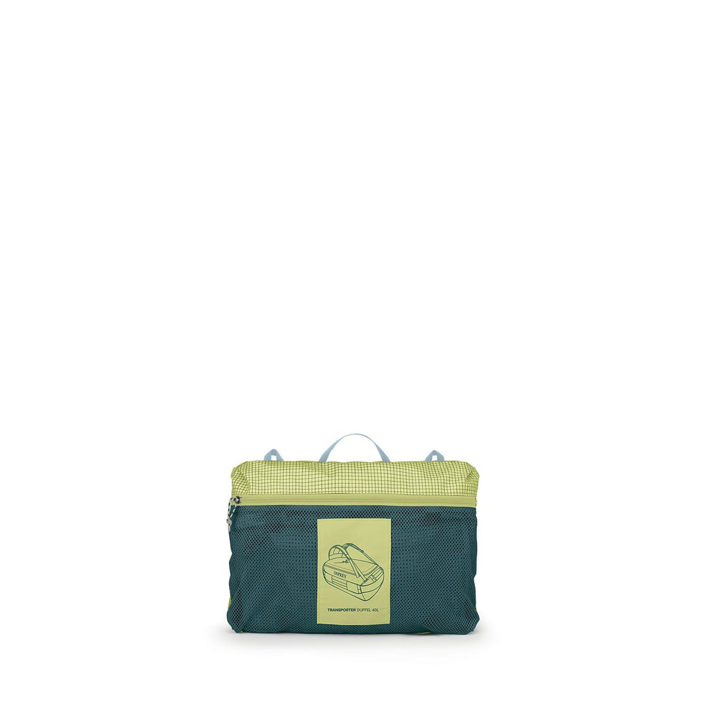 folded image of the Osprey Transporter Duffel 40 in the color Blow Dew